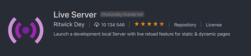 Extension VS Code Live Server
