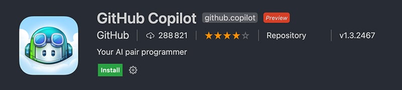 extension vs code github copilot