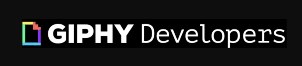 Logo de la célèbre API Giphy