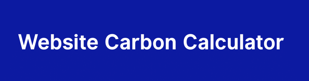 Logo de Website Carbon Calculator, site web permettant de calculer l'empreinte écologique d'un site web